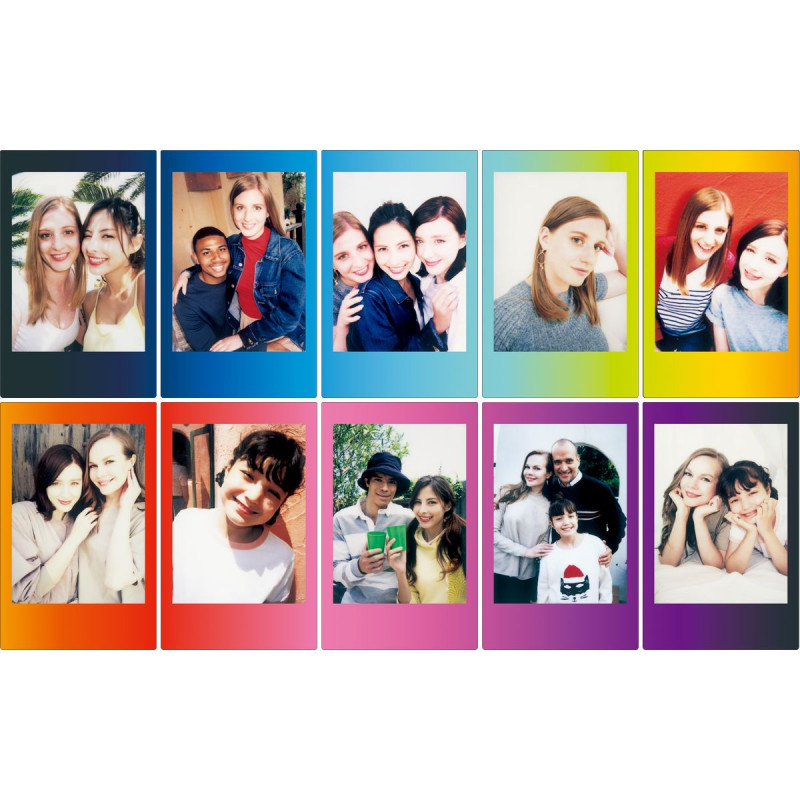 Fujifilm Film Instax Mini 10 Photos Arc-en-ciel (Rainbow)