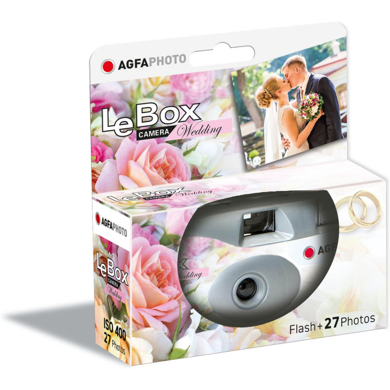 Agfa Appareil photo jetable avec flash de 27 photos "Wedding"