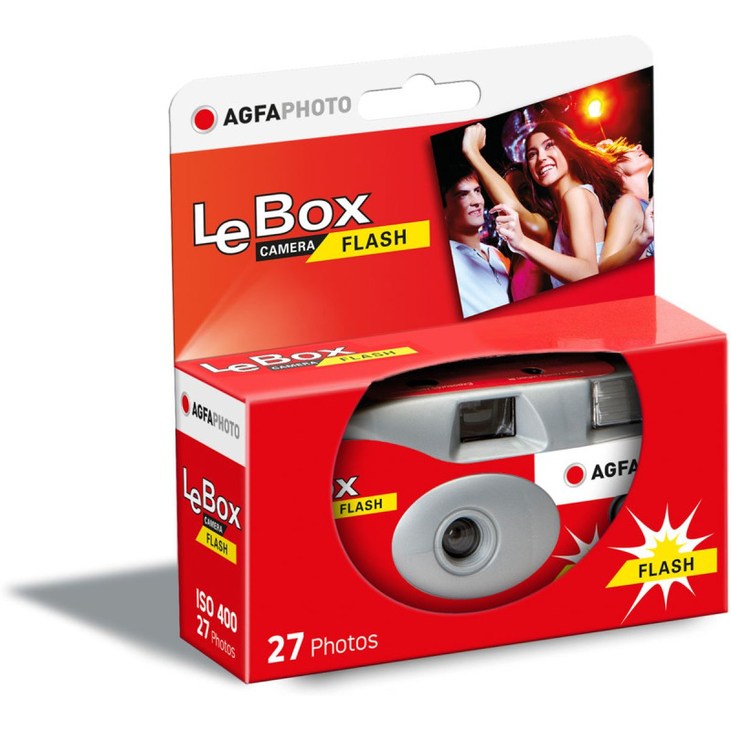 Agfa Appareil photo jetable avec flash de 27 photos "Le Box"