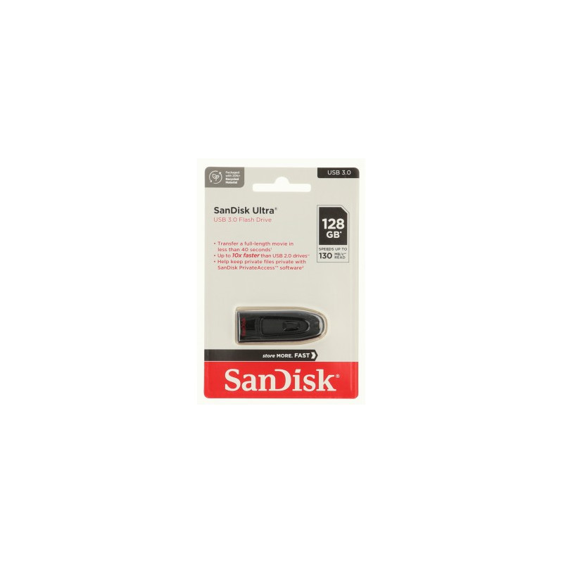 Sandisk Clé USB 3.0 Ultra de 128 Gb