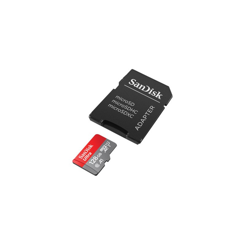 Sandisk micro SD Ultra 128 GB + adaptateur