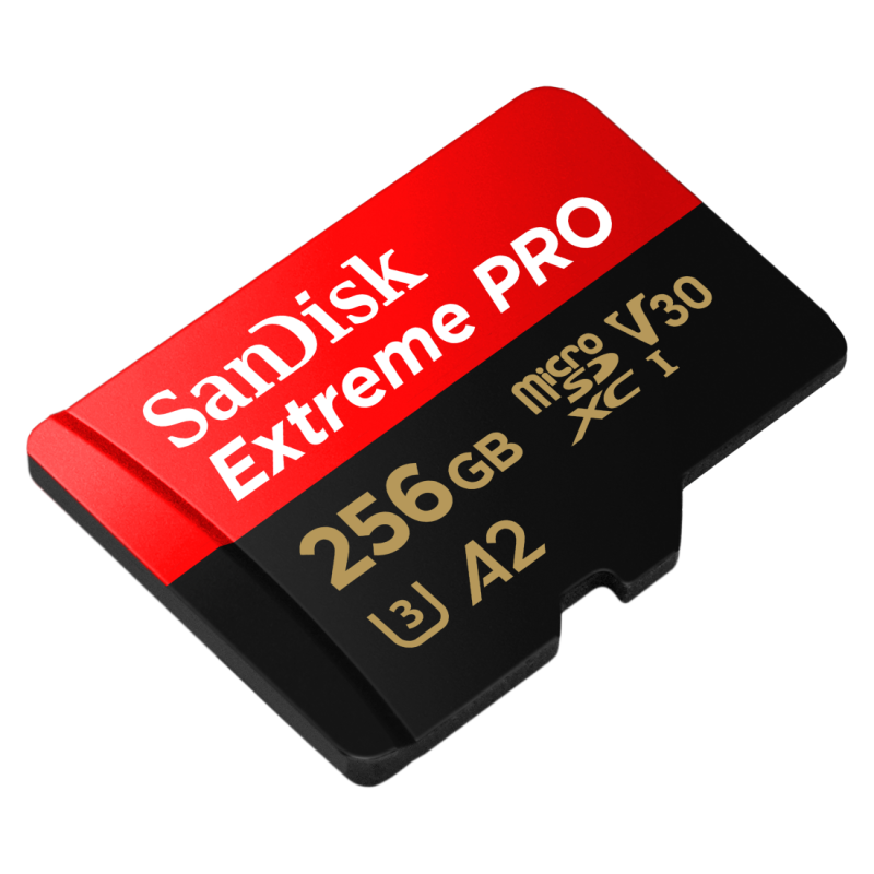 Sandisk Micro SD Extreme Pro 256 GB + adaptateur