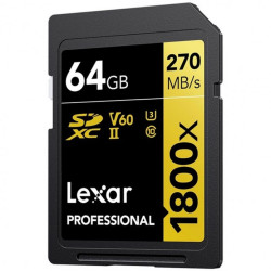 Lexar Professional SD 64 Gb (1800x / 270MBs)