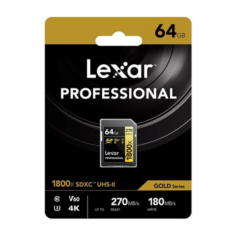 Lexar Professional SD 64 Gb (1800x / 270MBs)