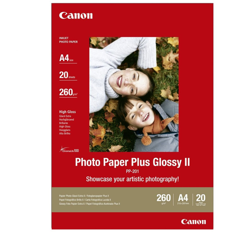 Canon Papier PP-201 A4 brillant/20 feuilles