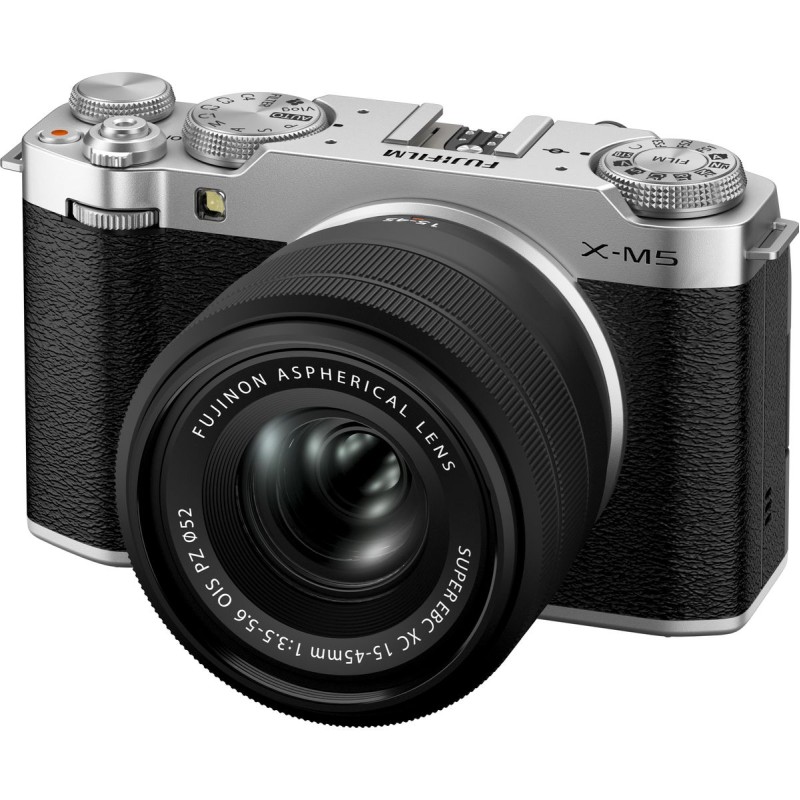 Fujifilm X-M5 + 15-45 mm f/3.5-5.6 OIS PZ Gris (silver)