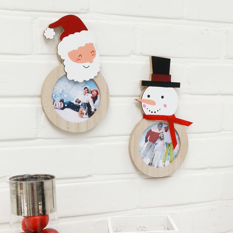 Deknudt Décoration de Noël en bois avec bonhomme de neige (S66FK2)