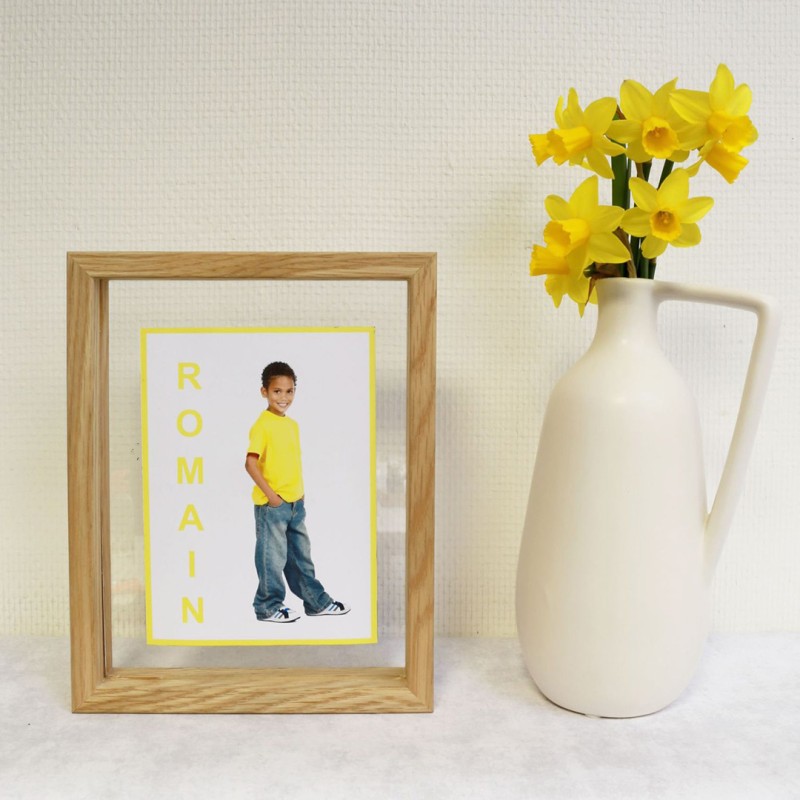 Deknudt cadre en bois clair effet flottant 15x20 cm (S68SG3)