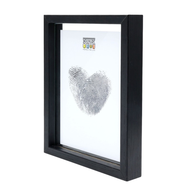 Deknudt cadre noir effet flottant 15x20 cm (S68SG2)