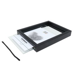 Deknudt cadre noir effet flottant 15x20 cm (S68SG2)