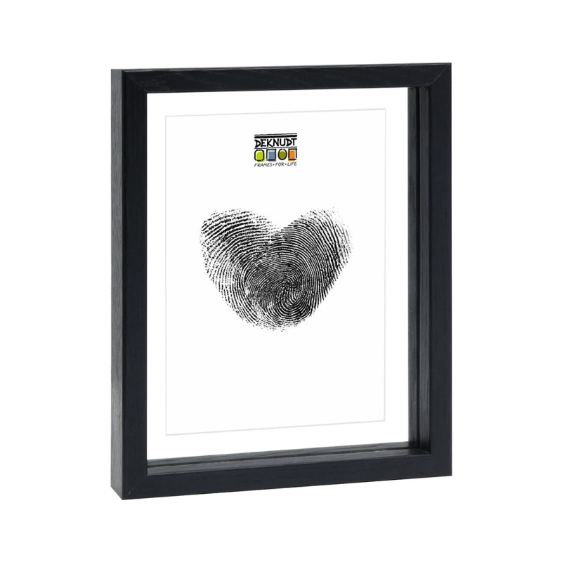 Deknudt cadre noir effet flottant 15x20 cm (S68SG2)