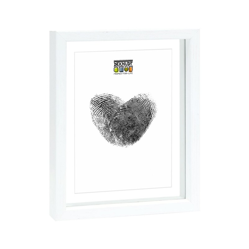 Deknudt cadre blanc effet flottant 15x20 cm (S68SG1)