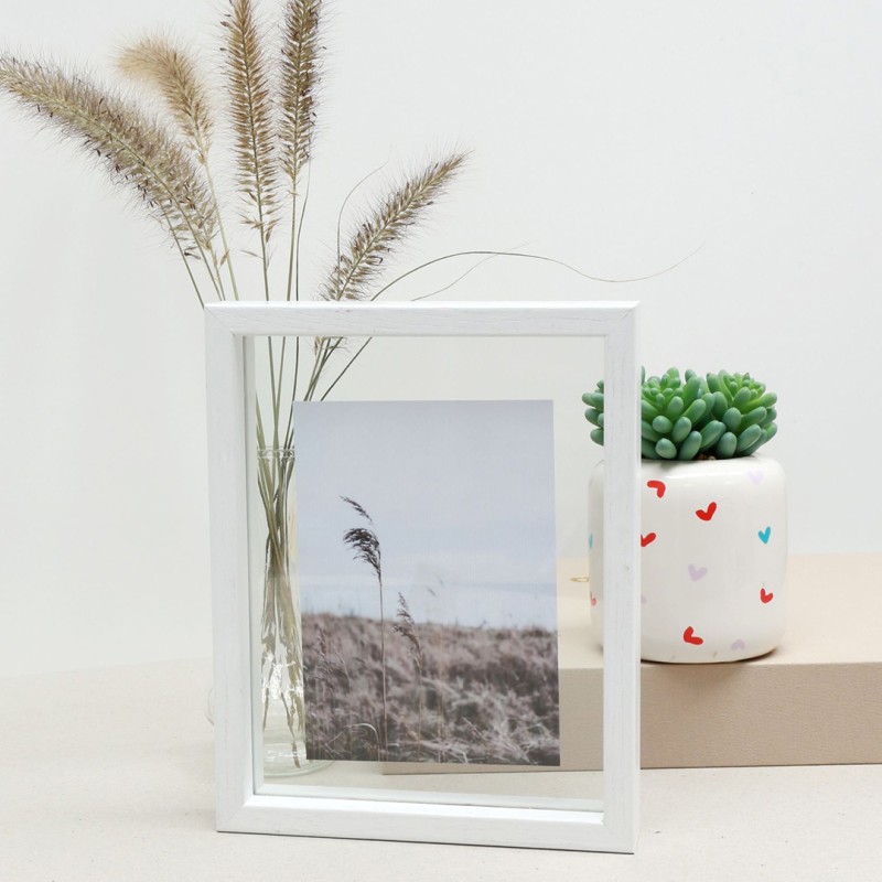 Deknudt cadre blanc effet flottant 20x30 cm (S68SG1)