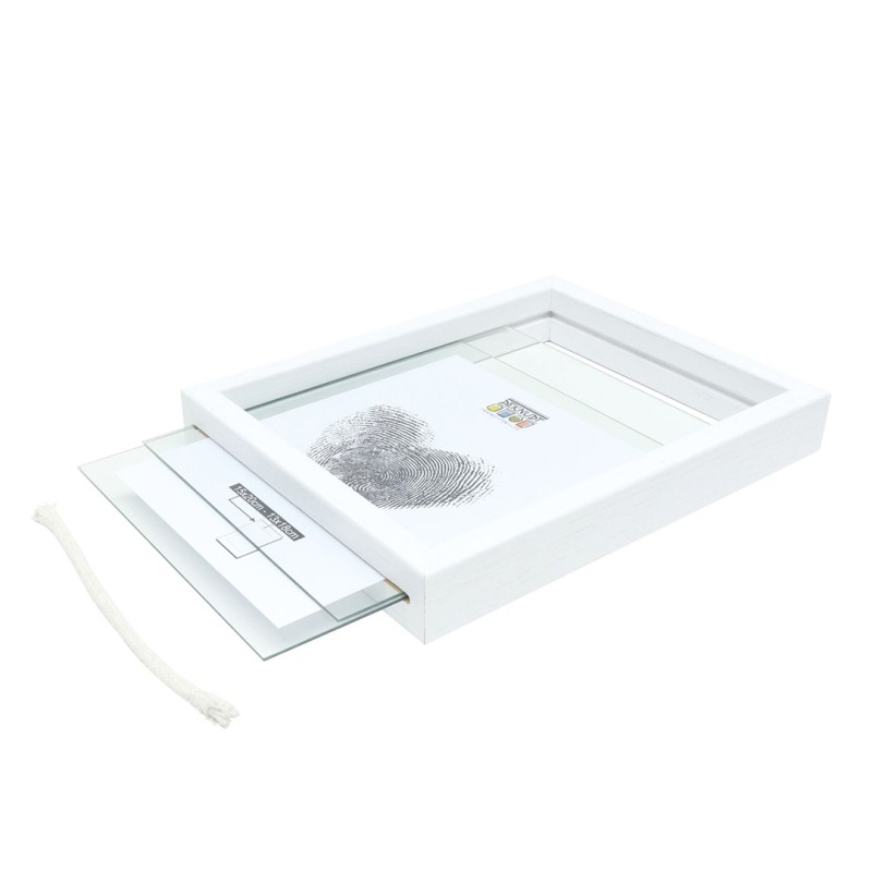 Deknudt cadre blanc effet flottant 20x30 cm (S68SG1)