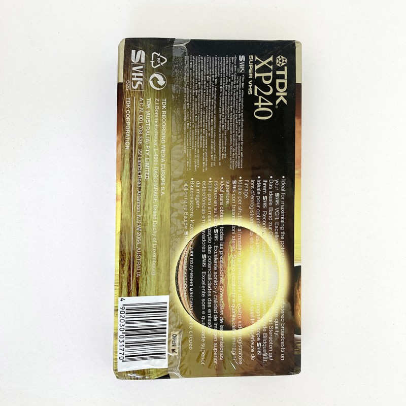 TDK cassette S-VHS XP240 - Super VHS