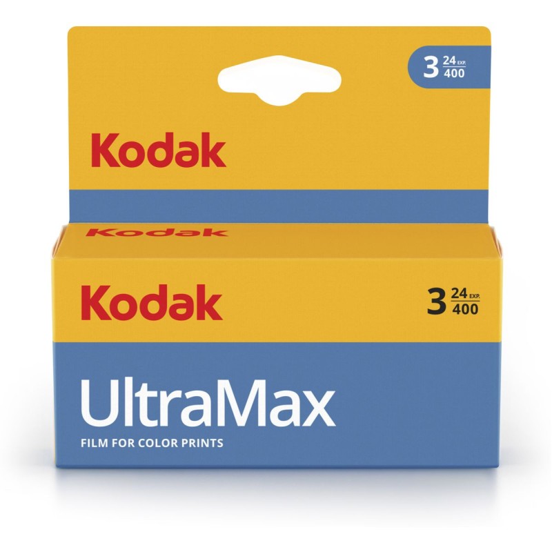 Kodak Film Ultramax 400 asa - 24 vues - pack de 3 pièces