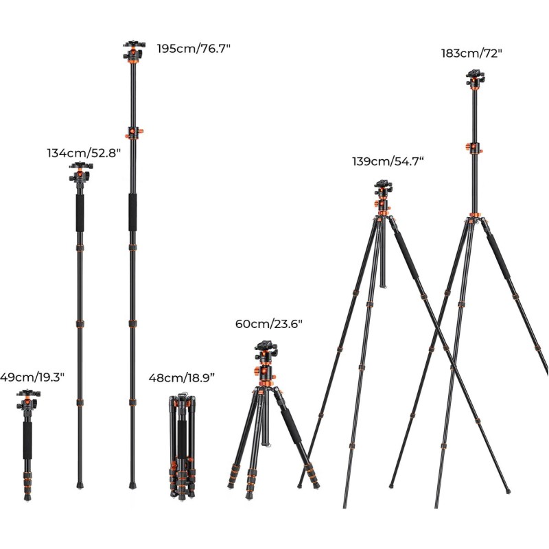 K&F Concept trépied Trident-T