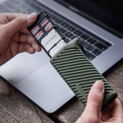 PGYTECH lecteur de carte SD rapide + boite vert