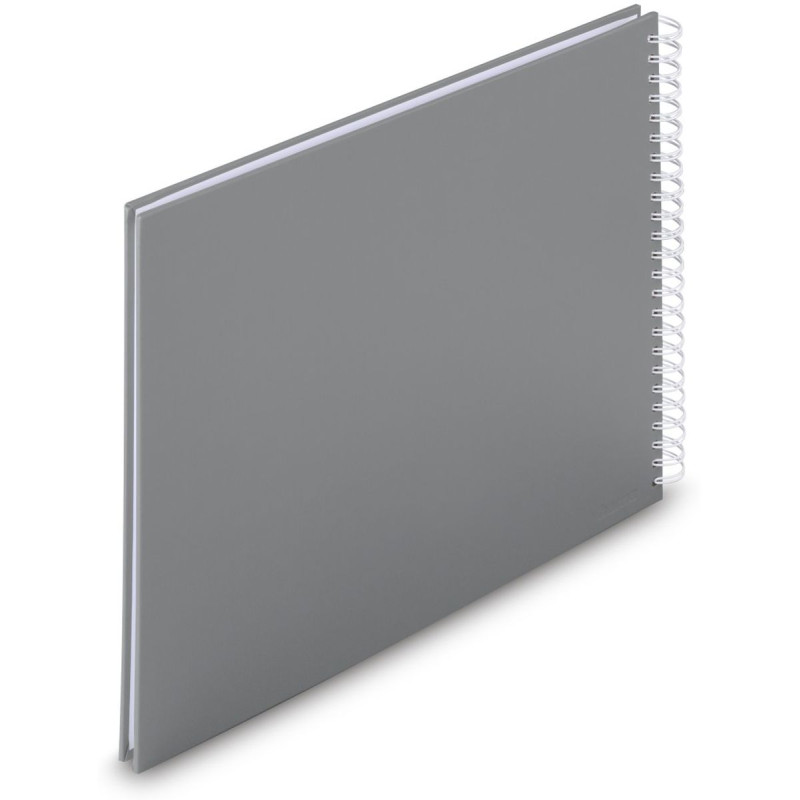 Hama Album Spirale Fine Art 36x32 cm gris - pages blanches (9838)