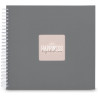 Hama Album Spirale Fine Art 36x32 cm gris - pages blanches (9838)