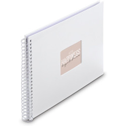 Hama Album Spirale Fine Art 36x32 cm blanc - pages blanches (9844)