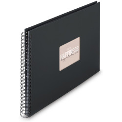 Hama Album à spirale pour coller des photos de type "Fine Art", 36x32 cm, 50 pages noires, couverture de couleur noire
