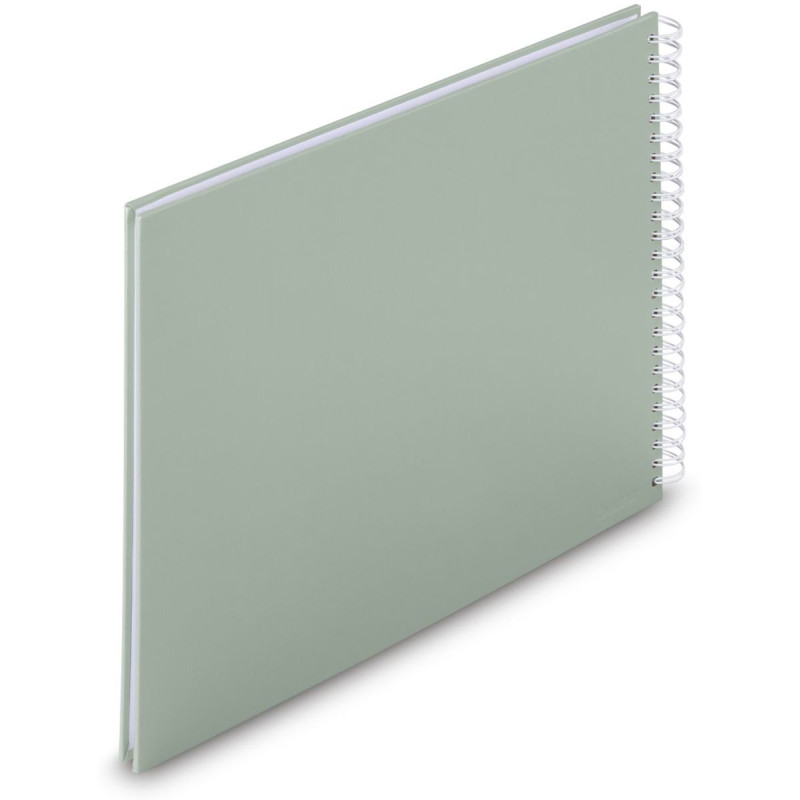Hama Album Spirale Fine Art 36x32 cm vert sauge - pages blanches (9868)