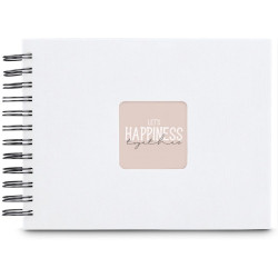 Hama Album Spirale Fine Art 24x17 cm blanc - pages noires (9845)