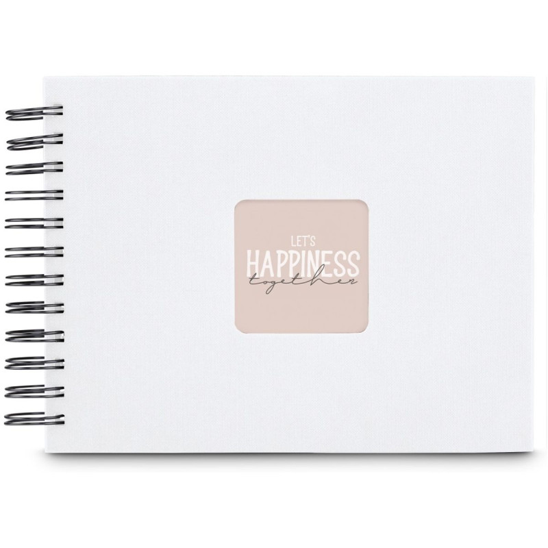 Hama Album Spirale Fine Art 24x17 cm blanc - pages noires (9845)