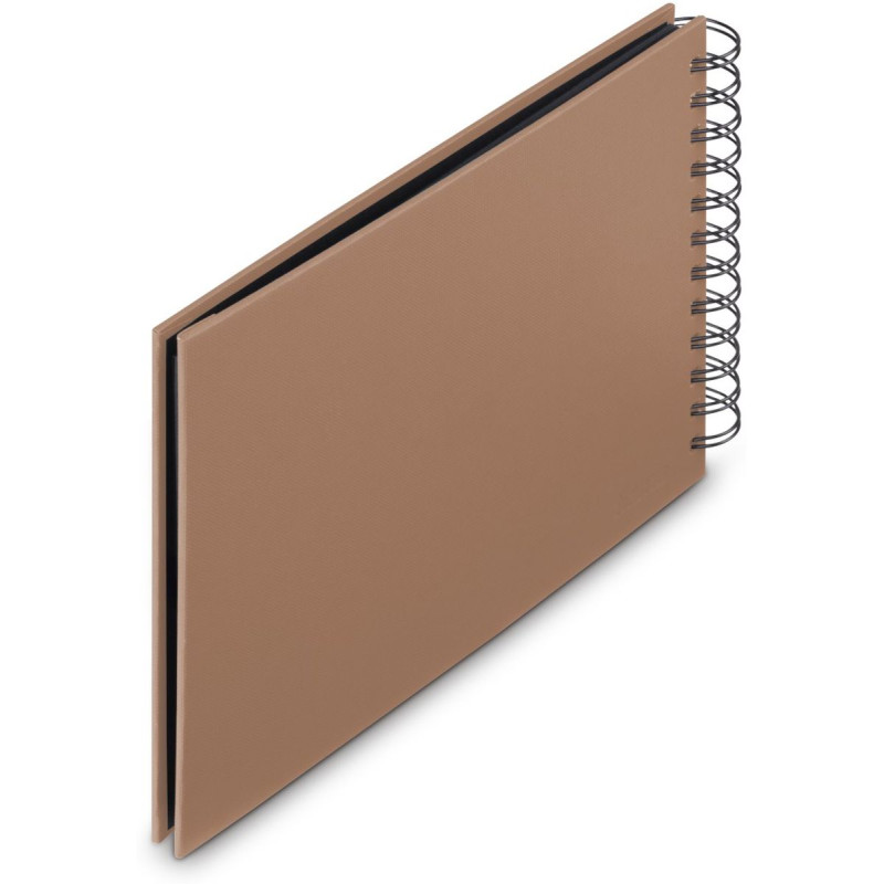 Hama Album Spirale Fine Art 24x17 cm cappuccino - pages noires (9851)