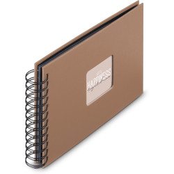 Hama Album Spirale Fine Art 24x17 cm cappuccino - pages noires (9851)