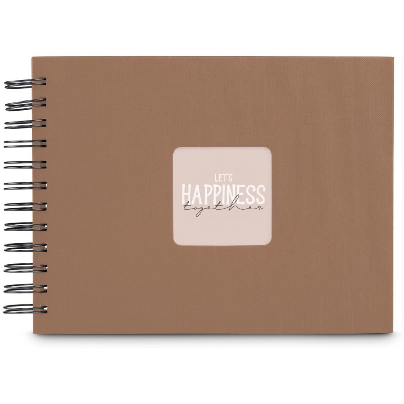 Hama Album Spirale Fine Art 24x17 cm cappuccino - pages noires (9845)