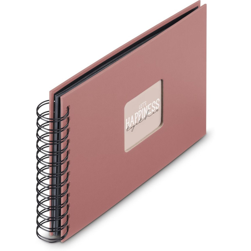 Hama Album Spirale Fine Art 24x17 cm terracotta - pages noires (9857)