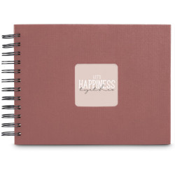 Hama Album Spirale Fine Art 24x17 cm terracotta - pages noires (9857)