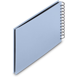 Hama Album Spirale Fine Art 24x17 cm bleu lagune - pages noires (9863)