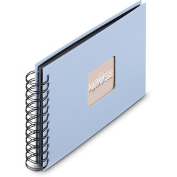 Hama Album Spirale Fine Art 24x17 cm bleu lagune - pages noires (9863)
