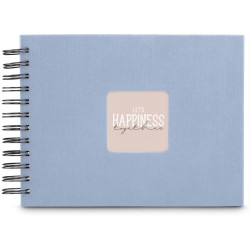 Hama Album Spirale Fine Art 24x17 cm bleu lagune - pages noires (9863)