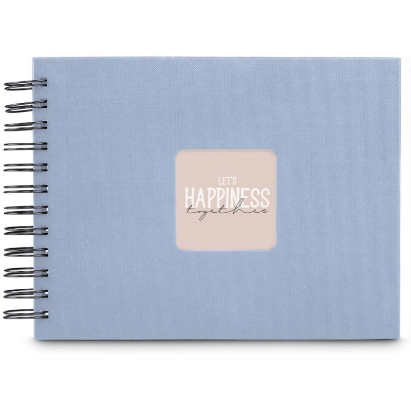 Hama Album Spirale Fine Art 24x17 cm bleu lagune - pages noires (9863)